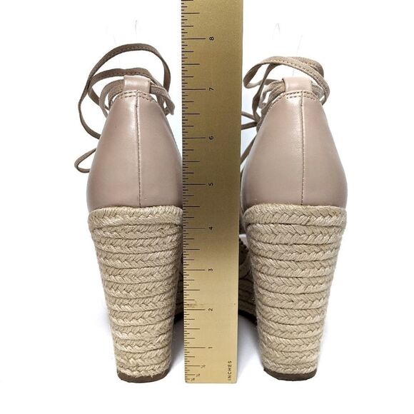 NINE WEST Fedup Laser Cut Ankle Wrap Sandals 8 - Picture 5 of 8